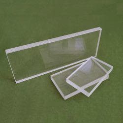 Стекло кварцевое смотровое прямоугольноеГ 350х200х4