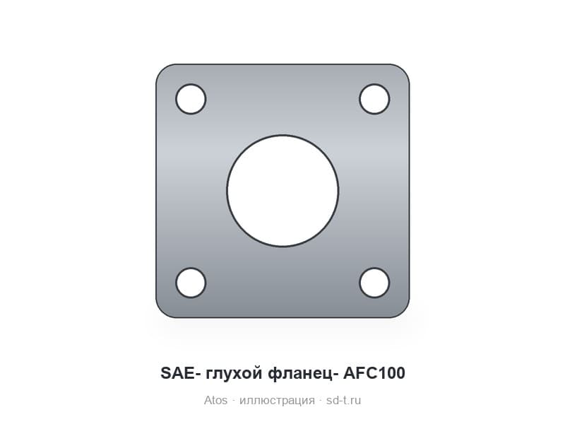 SAE- глухой фланец- AFC100