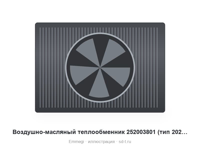 Воздушно-масляный теплообменник 252003801 (тип 2020 K)