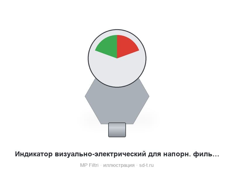 Индикатор визуально-электрический для напорн. фильтра DLA20HA52P01
