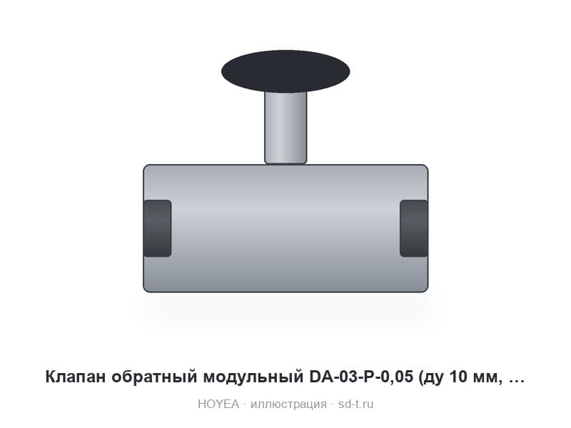 Клапан обратный модульный DA-03-P-0,05 (ду 10 мм, канал Р)