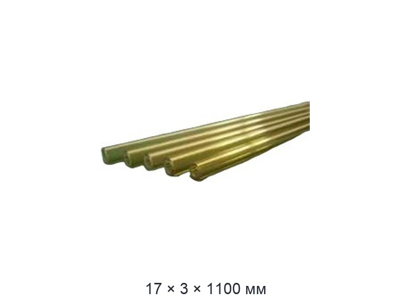 Трубка из стекла С37-2 17х(3-4)х1100