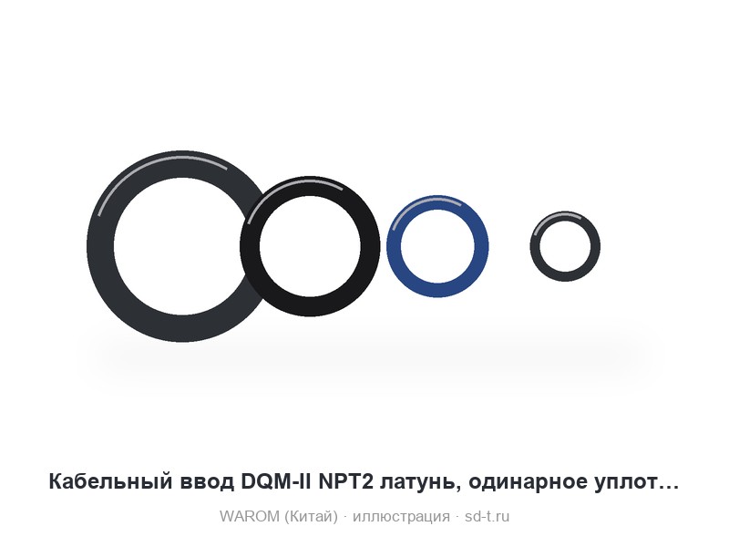 Кабельный ввод DQM-II NPT2 латунь, одинарное уплотнение, не бронь, трубная подводка, Исп: -60+100С