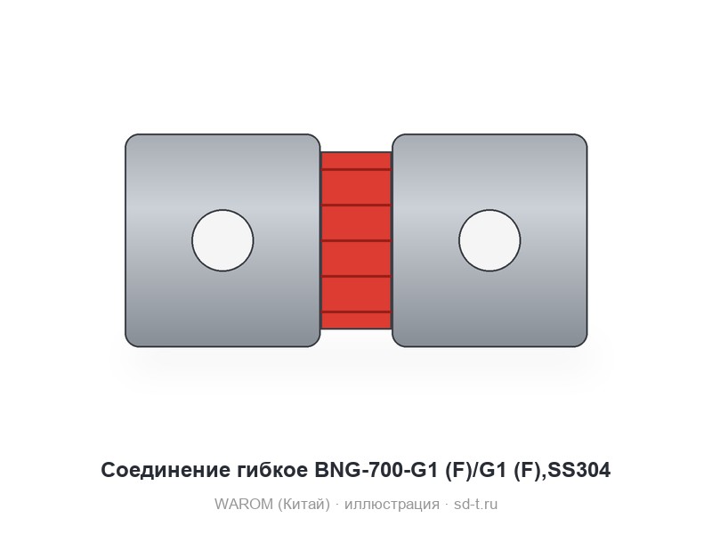 Соединение гибкое BNG-700-G1 (F)/G1 (F),SS304