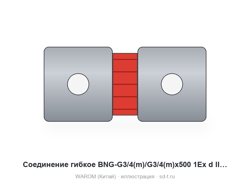 Соединение гибкое BNG-G3/4(m)/G3/4(m)x500 1Ex d IIC Gb