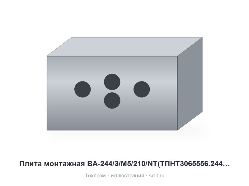 Плита монтажная ВА-244/3/M5/210/NT(ТПНТ3065556.244-003.001)