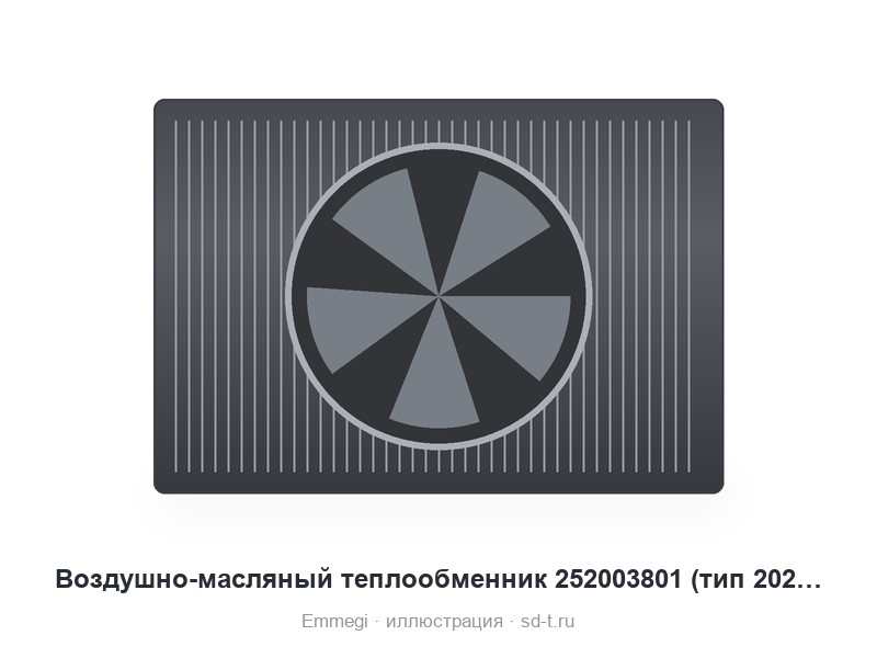 Воздушно-масляный теплообменник 252003801 (тип 2020 K)
