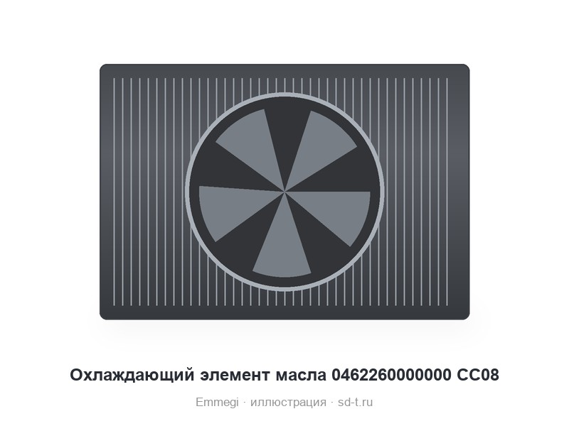 Охлаждающий элемент масла 0462260000000 CC08